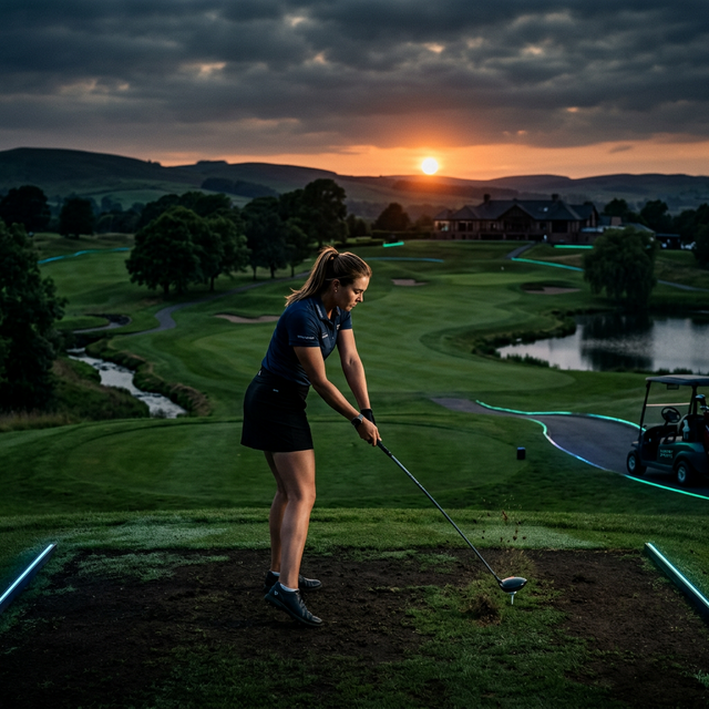 Golf Swing Field Background